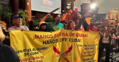 Voces de dignidad por Cuba y Venezuela contra bloqueos en Nueva York (+Fotos y Video)