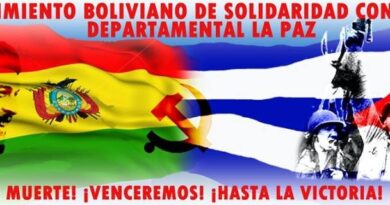 Más repudio en Bolivia por terrorismo contra embajada de Cuba en EEUU