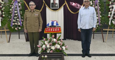 Raúl Castro and Díaz-Canel attend funeral services of high official