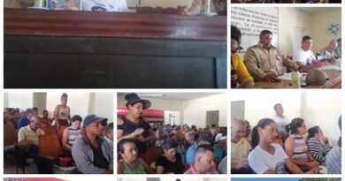 Presentes militantes comunistas santacruceños en el activo de la defensa