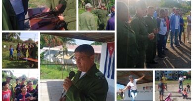 Efectúan Día de la Defensa en comunidad santacruceña Jesús Suárez Gayol