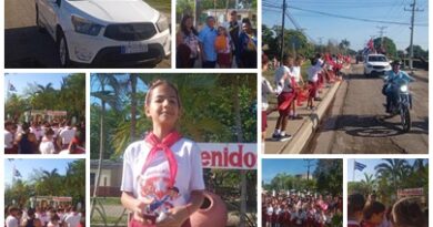 Dan bienvenida a delegada santacruceña participante en la Asamblea Nacional Pioneril