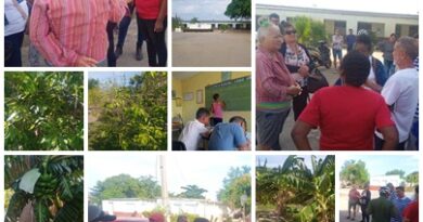 Funcionario de la Agricultura Urbana nacional visita escuela de enseñanza especial santacruceña