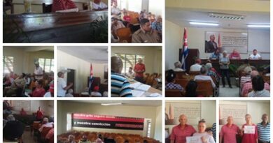 Realiza Asociación de Combatientes en territorio santacruceño resumen de trabajo semestral