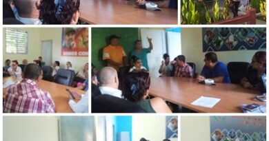 Participa máximo dirigente político santacruceño en matutino de enfrentamiento al delito