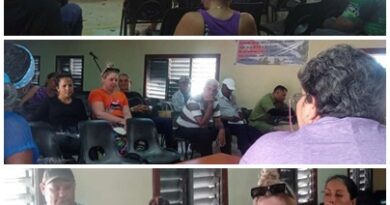 Efectúan reunión de distribución y recreación en Santa Cruz del Sur
