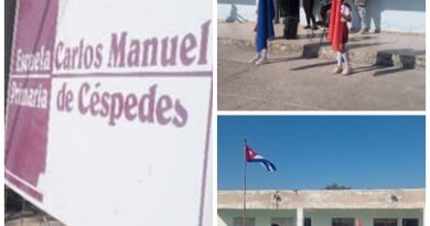 Dedican matutino en escuela santacruceña a homenajear a Carlos Manuel de Céspedes