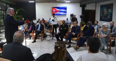 “Tell this reality,” Díaz-Canel urged representatives of international ecumenical organizations