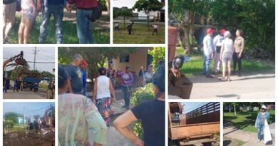 Realizan intensa jornada de higienización en Santa Cruz del Sur