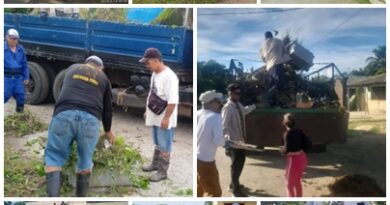 Santacruceños trabajan en la higienización para mantener una adecuada salud ambiental