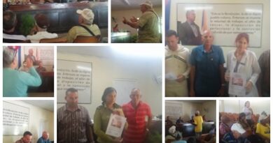 Rinde informe de trabajo Asociación de Combatientes en Santa Cruz del Sur
