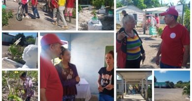 Visitan dirigentes locales instituciones educativas santacruceña y revisan tareas de higienización