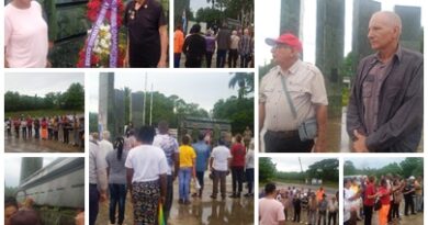 Rinden homenaje en Santa Cruz del Sur a combatientes caídos de la Columna rebelde No. 11
