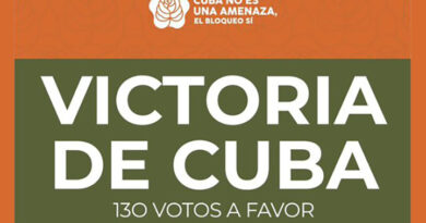 Consigue Cuba una nueva victoria en votación contra el bloqueo Consigue Cuba una nueva victoria en votación contra el bloqueo